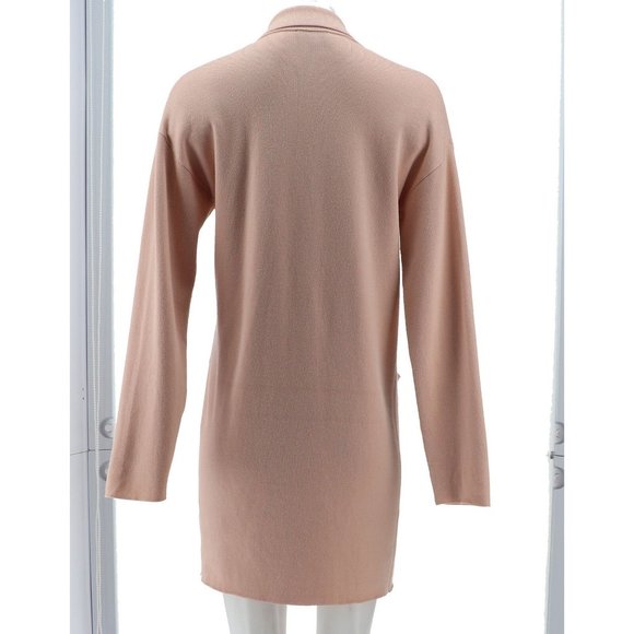 NWT G BY GIULIANA JACQUARD SWEATER KNIT DUSTER CARDIGAN PINK FROST SMALL - Picture 5 of 11